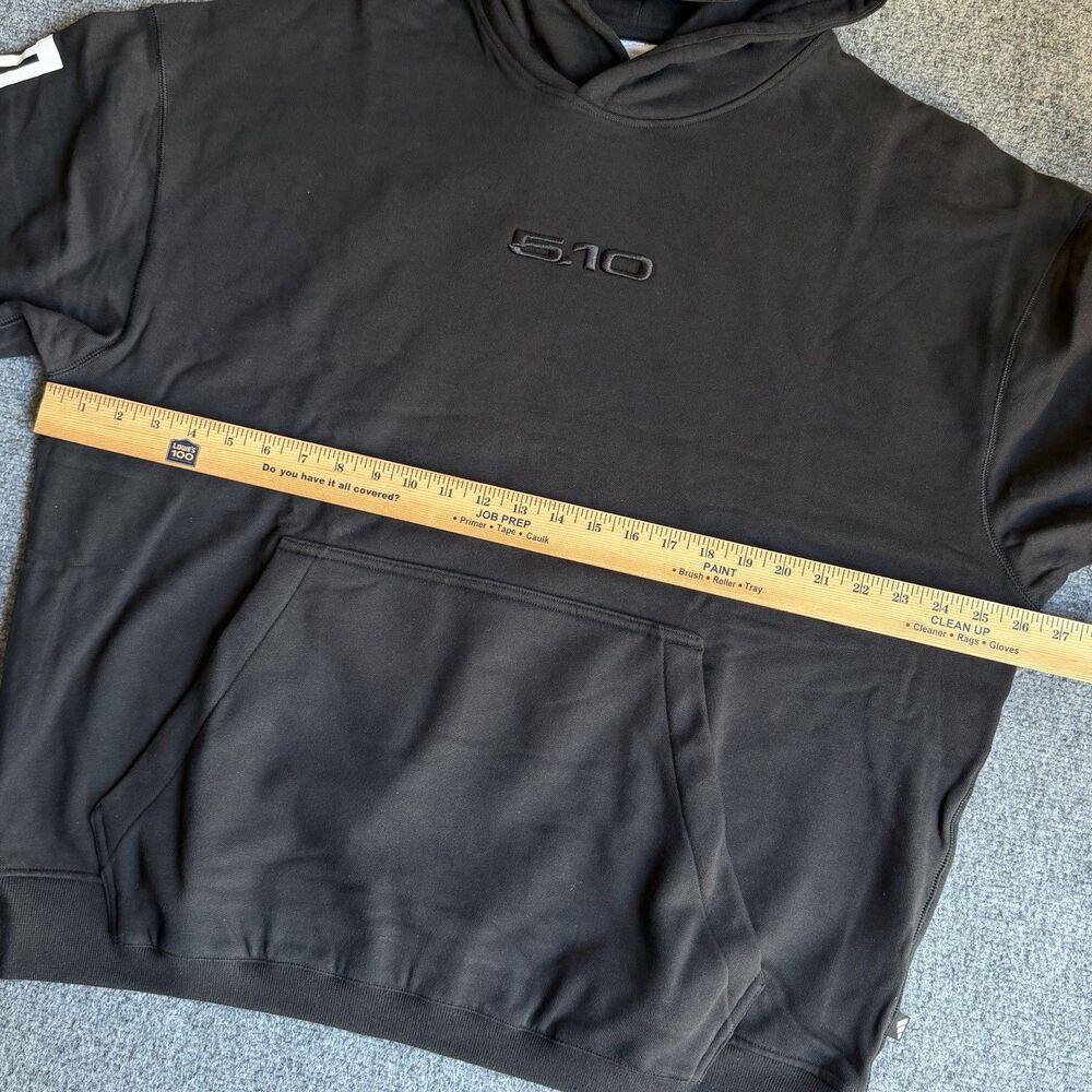 Adidas Five Ten 5.10 Logo Hoodie Black Unisex Large KB0059 Heavyweight Bike MTB - Picture 6 of 15